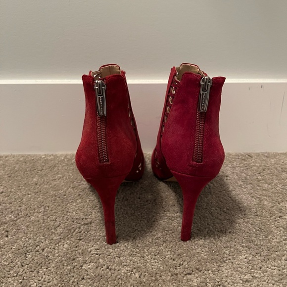 Vince Camuto Red Open Toe Boot - Picture 6 of 6
